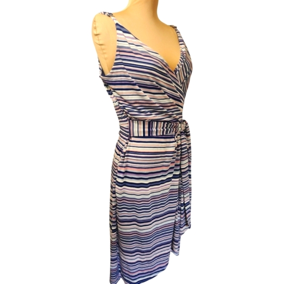 White House Black Market 🔖NWT! Rainbow Stripe Sundress - Size 10 - Picture 6 of 16